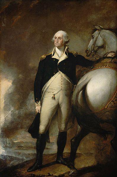 Gilbert Stuart Oil on canvas portrait of George Washington at Dorchester Heights. China oil painting art